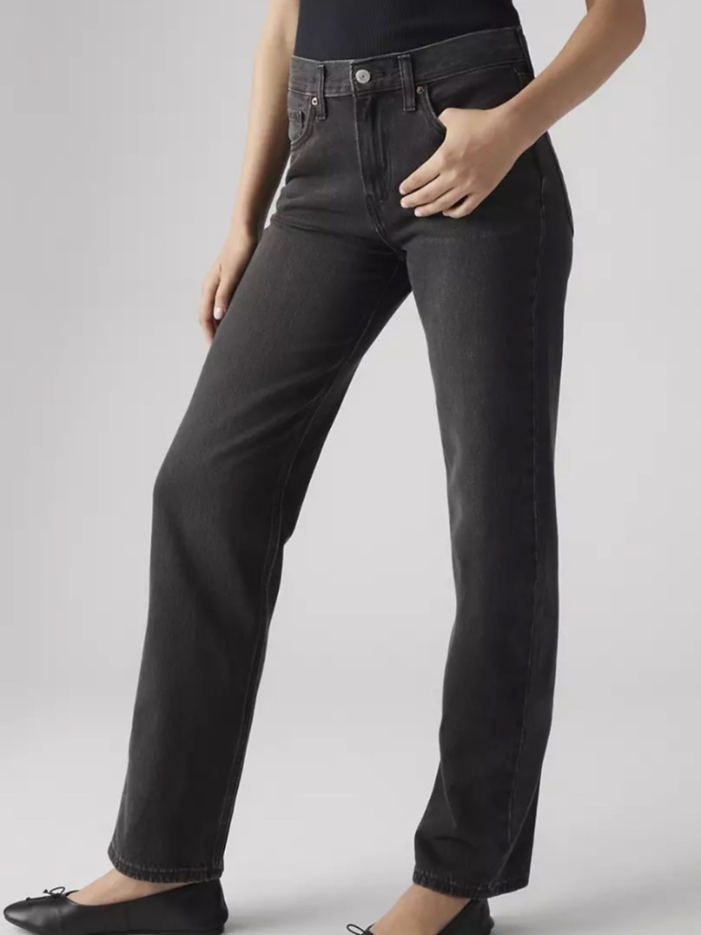 Levi's Low Pro Women's Denim Jeans Grey/Black